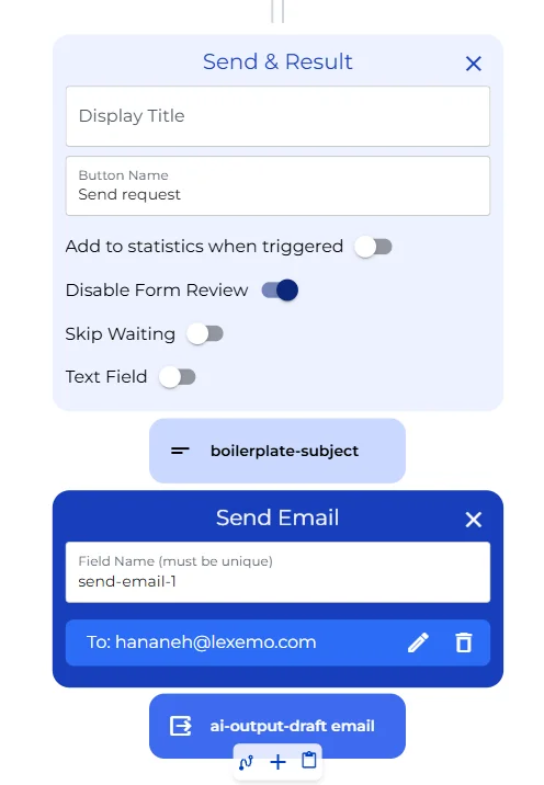 Lawyer email and Outlook draft reply configuration showing the Pro Agent with Microsoft Outlook tools