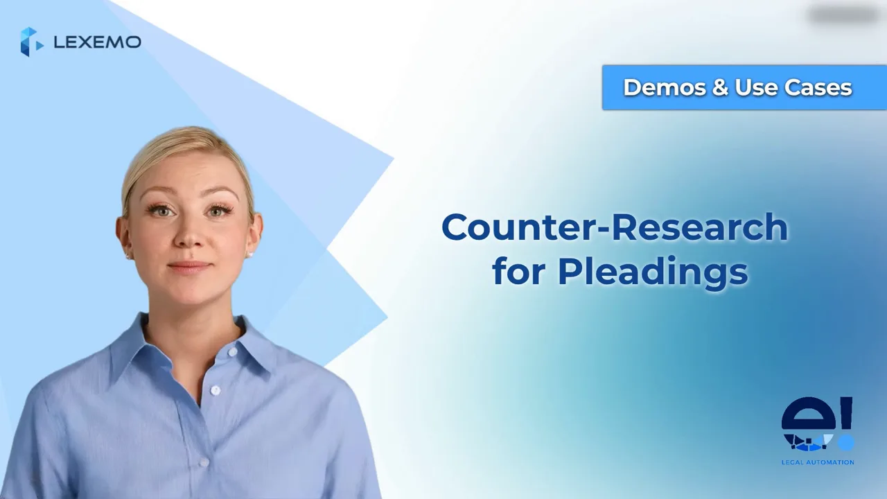 Counter-Research for Pleadings: Extract the Issue, Verify the Case Law, and Draft the Reply with AI