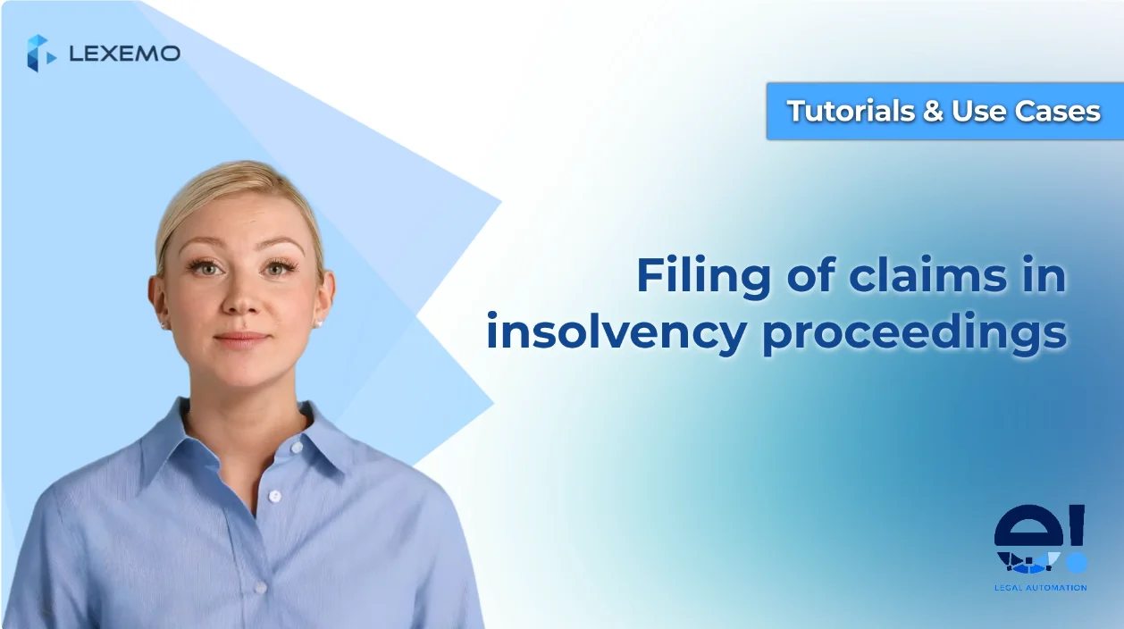 Filing of Claims in Insolvency Proceedings: Automated Legal Intake & PDF Generation