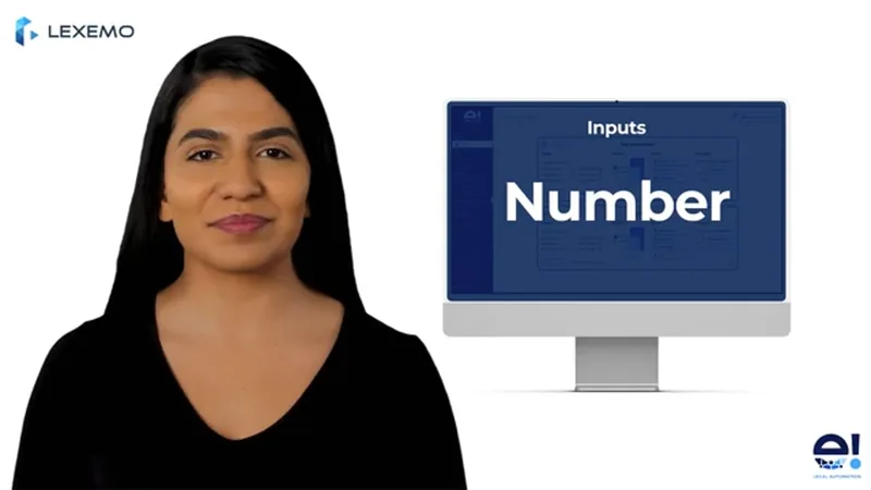 How to Set Up a Number Input Node in a Legal Bot in e!